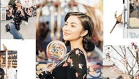 Masih di Jepang, Ariel Tatum juga sempat mampir ke restoran bernama Kaiseike Soujan. Ia mencicipi Black Sesame tofu hingga Miso soup. Foto: Instagram @arieltatum