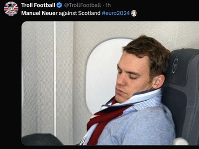 Meme Kocak Neuer Gabut Lawan Skotlandia