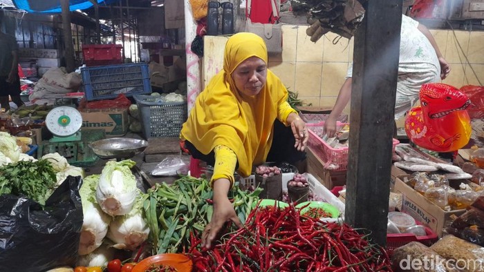 Pedagang di Pasar Sentral Bonea Benteng, Selayar.