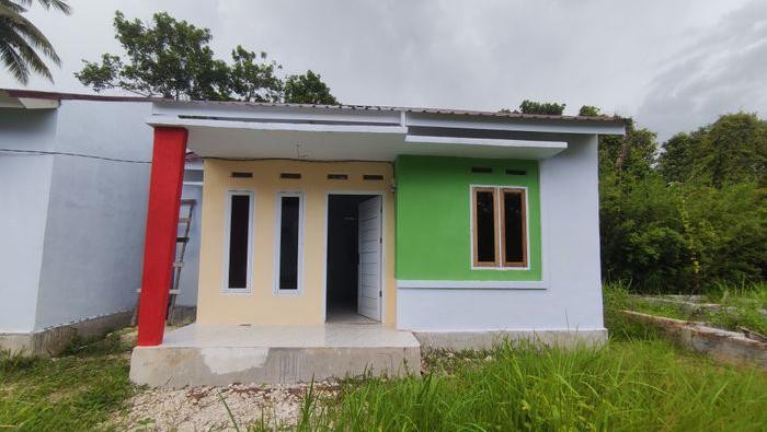 Tampilan depan rumah Perumahan Purnama Indah