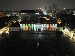Kala Video Mapping di Museum Fatahillah Bikin Traveler Terhenyak