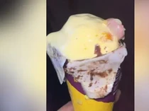 Hiii! Pria Ini Klaim Temukan Jari Pada Sajian Es Krim