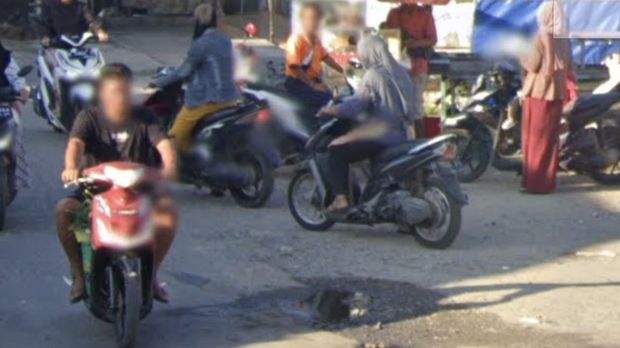 Kondisi di dekat Pasar Sukolilo