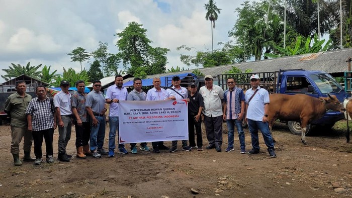 Pelepasan hewan kurban ke wilayah operasional GPI di Muba.
