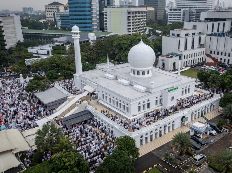 Potret Pelaksanaan Salat Idul Adha di Masjid Agung Al-Azhar