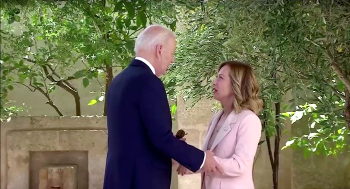 Presiden AS Joe Biden dan PM Italia Giorgia Meloni