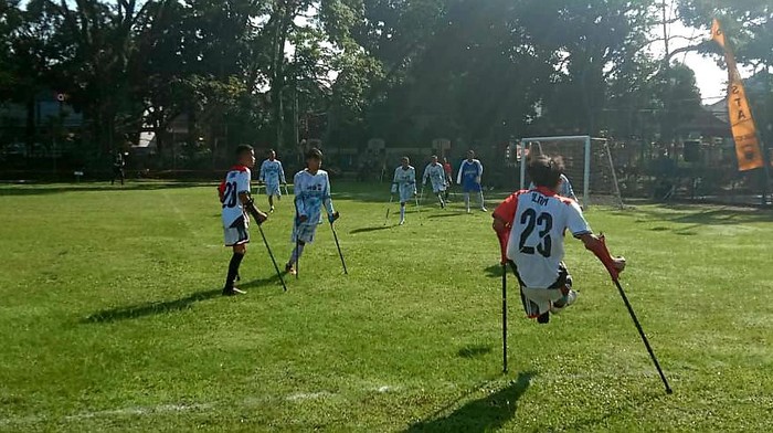 sepak bola amputasi Kapolresta Malang Kota Cup