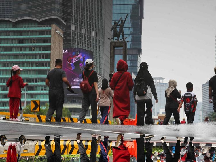 Suasana CFD Jakarta Jelang Idul Adha