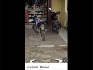 Terekam Google Maps di Sukolilo Pati Banyak Motor Tak Pakai Pelat Nomor, Ini Ancaman Hukumannya