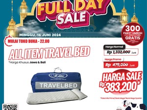 Beli Travel Bed di Transmart Full Day Sale Cuma Rp 300 Ribuan!
