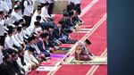 Gaya AHY Salat Id di Istiqlal