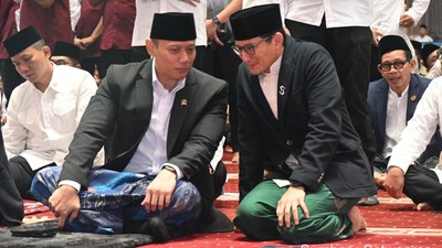 Gaya AHY Salat Id di Istiqlal