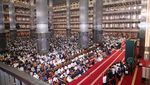 Gaya AHY Salat Id di Istiqlal