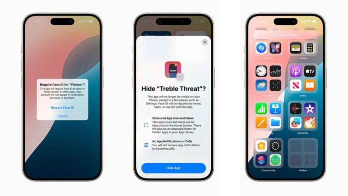Fitur Hidden Folder di IOS 18
