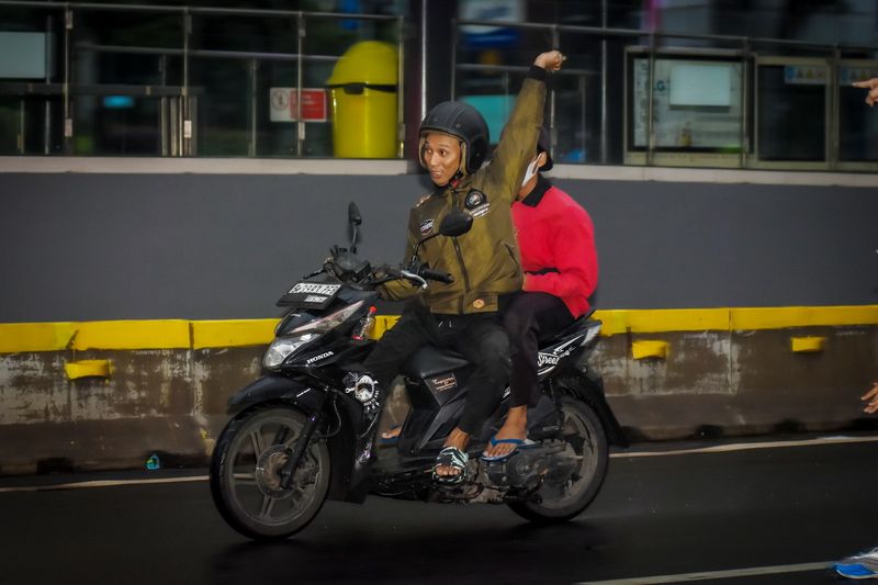 Jambret di CFD Jl Jenderal Sudirman-MH Thamrin, Jakarta, 16 Juni 2024. (Fotografer: Roni Asnan)