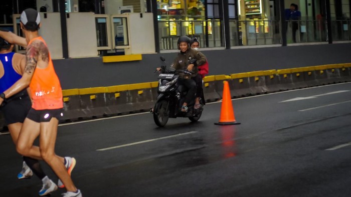 Jambret di CFD Jl Jenderal Sudirman-MH Thamrin, Jakarta, 16 Juni 2024. (Fotografer: Roni Asnan)