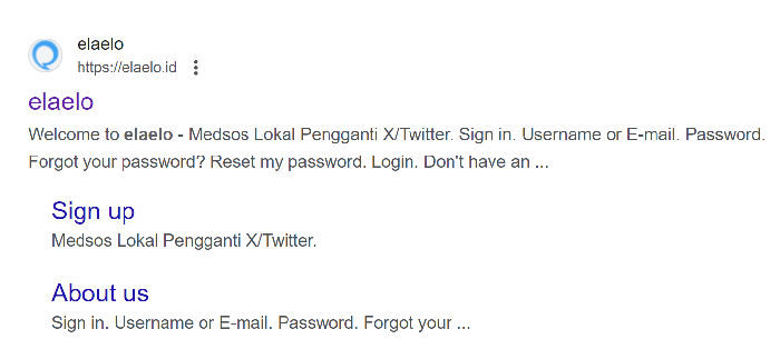 Medsos Elaelo Pengganti Twitter yang Diduga Situs Palsu