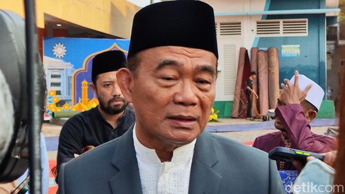 Menko PMK Muhadjir Effendy usai salat Idul Adha (Mulia/detikcom)