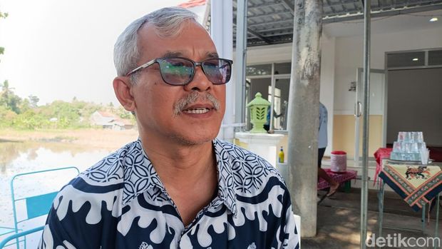 Panewu Kapanewon Minggir Djoko Muljanto saat ditemui di Padukuhan Jetis, Depok, Sendangsari, Minggir, Sleman, Senin (17/6/2024).