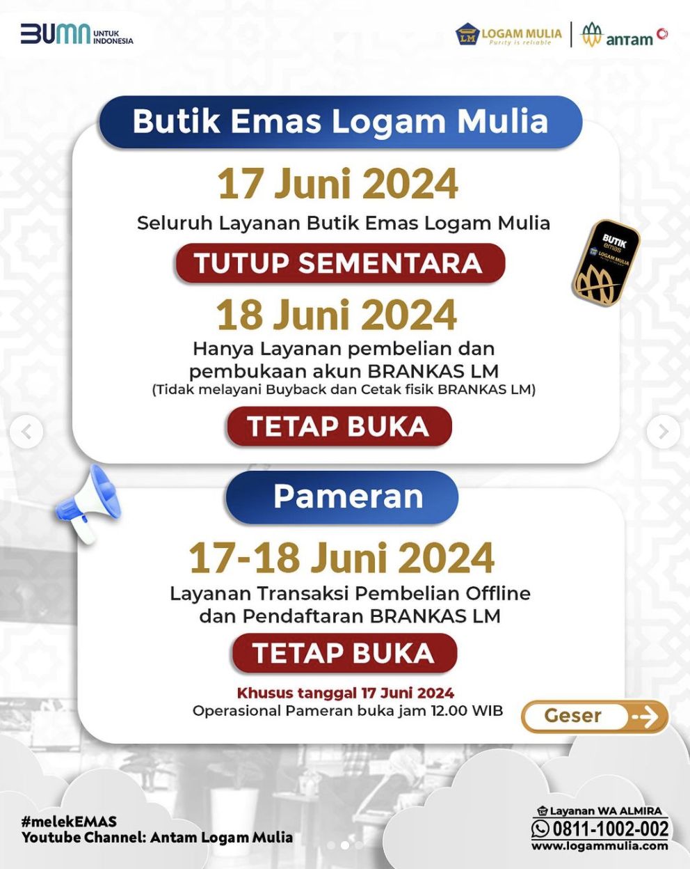 Pengumuman Logam Mulia