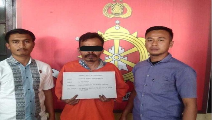Pria inisial HEB yang aniaya istri di Dairi ditangkap. (Istimewa)