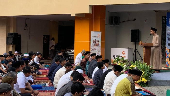 Salat Idul Adha di Gedung Pusat Dakwah PP Muhammadiyah Jakarta.