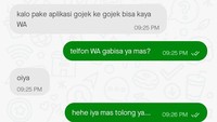 Akun X @salsaesch berniat mengirimkan makanan untuk temannya via ojol. Ia memberikan nomor temannya untuk dihubungi si sopir, tapi sopir malah kebingungan. Foto: X