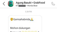 Akun X @gogoyaa_ pesan Mixue via ojol. Kemudian, sopir ojol berlagak seperti oppa Korea untuk meminta bintang 5 dari kustomer. Foto: X