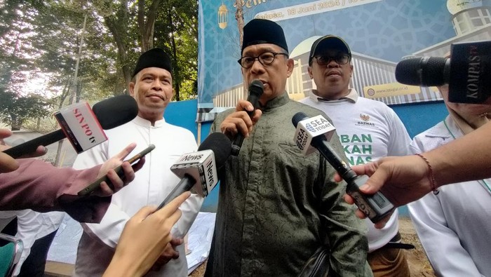 Juru Bicara Masjid Istiqlal yang juga Kepala Bidang Riayah, Ismail Cawidu (Dwi-detikcom)