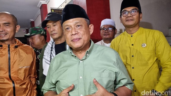 Ketua DPC PDIP Kabupaten Bantul, Joko B. Purnomo saat di Kalurahan Potorono, Kapanewon Banguntapan, Kabupaten Bantul, Selasa (18/6/2024).