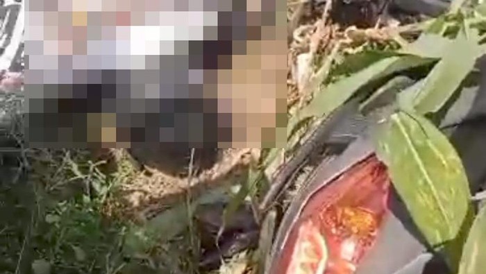 Seorang bule Italia di Banyuwangi ditemukan meninggal usai motor yang dia kendarai saat memboncengkan anaknya menabrak mobil.