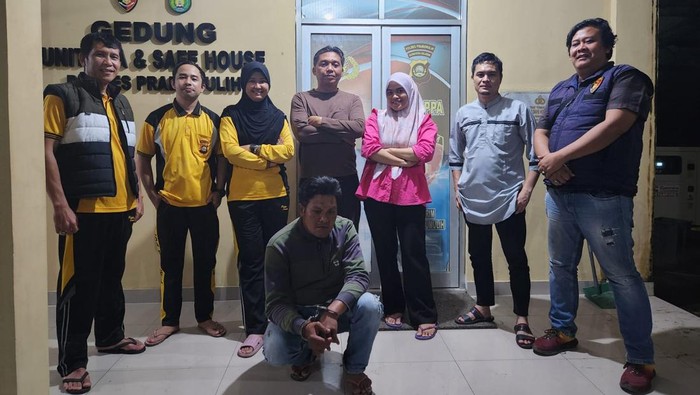 Sucipto, suami di Prabumulih diringkus usai 8 buron KDRT istri.
