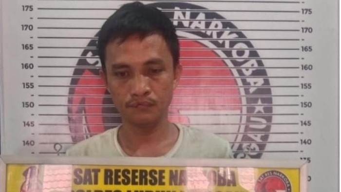 Tampang Bayu Winata residivis yang diamankan polisi atas kasus narkoba.