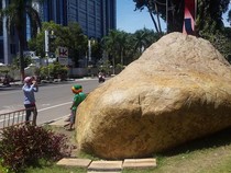 4 Fakta Watu Semar Ikon Alun-alun Bojonegoro dan Cerita Legendanya
