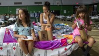 Sebagian pengungsi merupakan anak-anak. AP Photo/Andres Leighton.