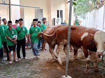 Berbagi Daging Kurban kepada Warga Cilincing