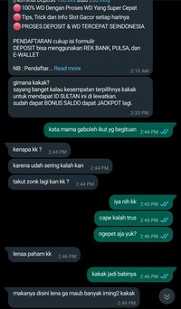Ada saja tipu muslihat yang dilancarkan admin judi online biar memikat orang. Jangan sampai tergiur, judi cuma nambah masalah hidup.