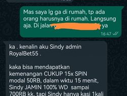 Chat Absurd Admin Judi Online, Sesat Banget
