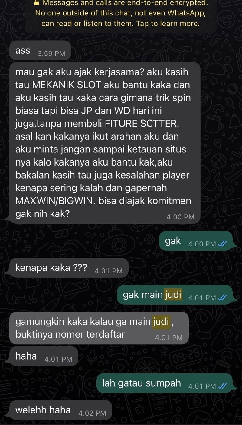 Ada saja tipu muslihat yang dilancarkan admin judi online biar memikat orang. Jangan sampai tergiur, judi cuma nambah masalah hidup.