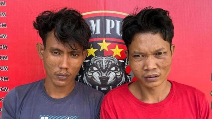 Dua sekawan pelaku begal bersenpi diamankan polisi.