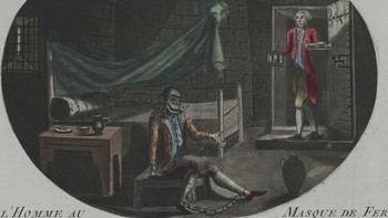 Pria Bertopeng Besi: Pria yang diidentifikasi sebagai Eustache Dauger ini mungkin adalah tahanan paling terkenal sepanjang masa. Konon menghabiskan 24 jam sehari mengenakan masker, mungkin dari beludru atau besi, dia menghabiskan lebih dari tiga dekade di penjara. Dia tidak pernah dikatakan marah atau mengeluh kepada sipir penjara. Ada beberapa teori mengenai identitas sebenarnya tahanan tersebut, namun yang paling populer menyebut dia sebagai kerabat raja saat itu, Louis XIV, yang akan mengancam klaimnya atas takhta Perancis. Foto: Wikipedia