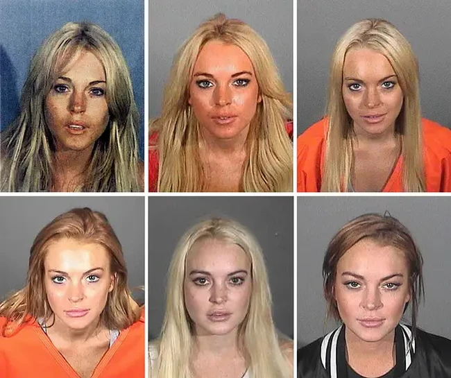 Lindsay Lohan pernah ditangkap polisi beberapa kali antara 24 Juli 2007 dan 19 Maret 2013. Sederet tindakan kriminal yang pernah dilakukannya di antaranya mengemudi sambil mabuk, kepemilikan narkoba, dan melanggar ketentuan masa percobaannya. Dia menghabiskan sekitar 19 hari di penjara secara total. Foto: Instagram