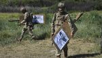 Foto Putin Jadi Sasaran Latihan Tembak Militer Ukraina