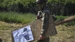 Foto Putin Jadi Sasaran Latihan Tembak Militer Ukraina