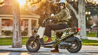 Honda Ruckus merupakan motor matik telanjang yang nyaris tanpa ‘pakaian’. Hampir seluruh bagian terbuka kecuali area dasbor yang ditutup cover minimalis. Foto: Doc. Honda Powersport USA.
