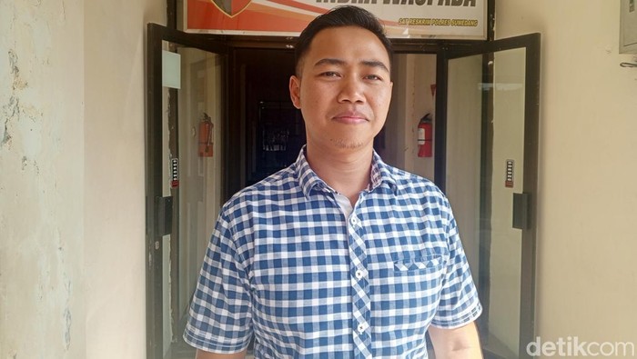Kasat Reskrim Polres Sumedang AKP Maulana Yusuf saat memberikan keterangan kepada detikJabar di Mapolres Sumedang, Rabu (18/6/2024).