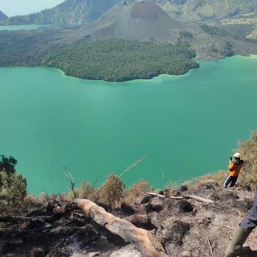 Kebakaran di Gunung Rinjani berhasil dipadamkan, Selasa (18/6/2024).