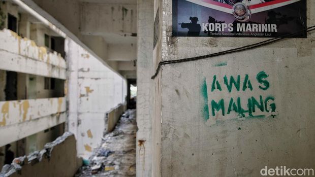 Kondisi bangunan Rusunawa Marunda/Pradita Utama Kondisi bangunan Rusunawa Marunda