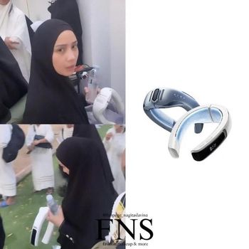 Nagita Slavina mengenakan AC di leher yang harganya bikin heboh.