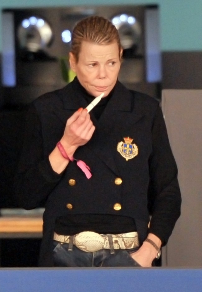 Sejak beberapa tahun silam, penampilan wanita 52 tahun itu mengejutkan banyak orang. Publik memperhatikan betapa berototnya lengan sang putri. Foto: Getty Images